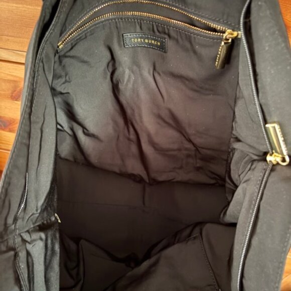Tory Burch Penn Nylon Zip Tote - Black - Medium - Picture 5 of 11